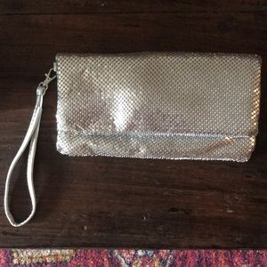 Silver Christopher & Banks Wristlet